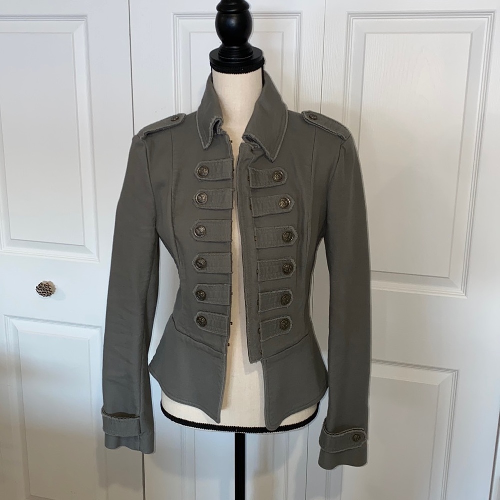 Olive Military-Style Women's Jacket